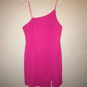 Hot pink party dress